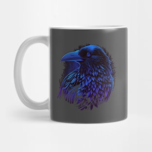 Raven Graphic Goth Black Crow Mug